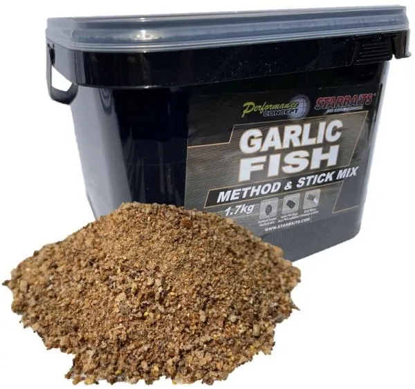 Starbaits Method & Stick Mix Garlic Fish 1,7kg etetőanyag