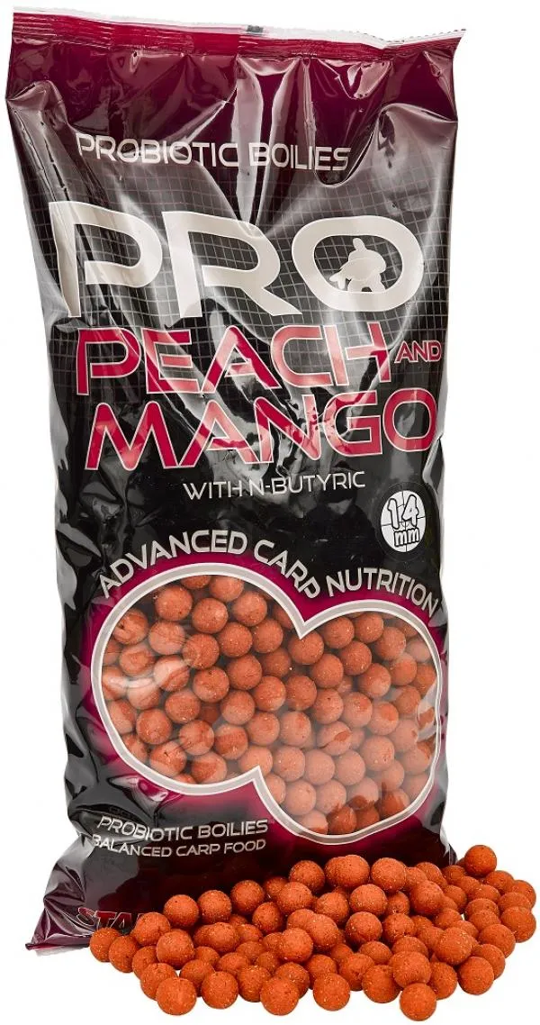 Starbaits Pro Peach & Mango 2,5kg 14mm Etető Bojli