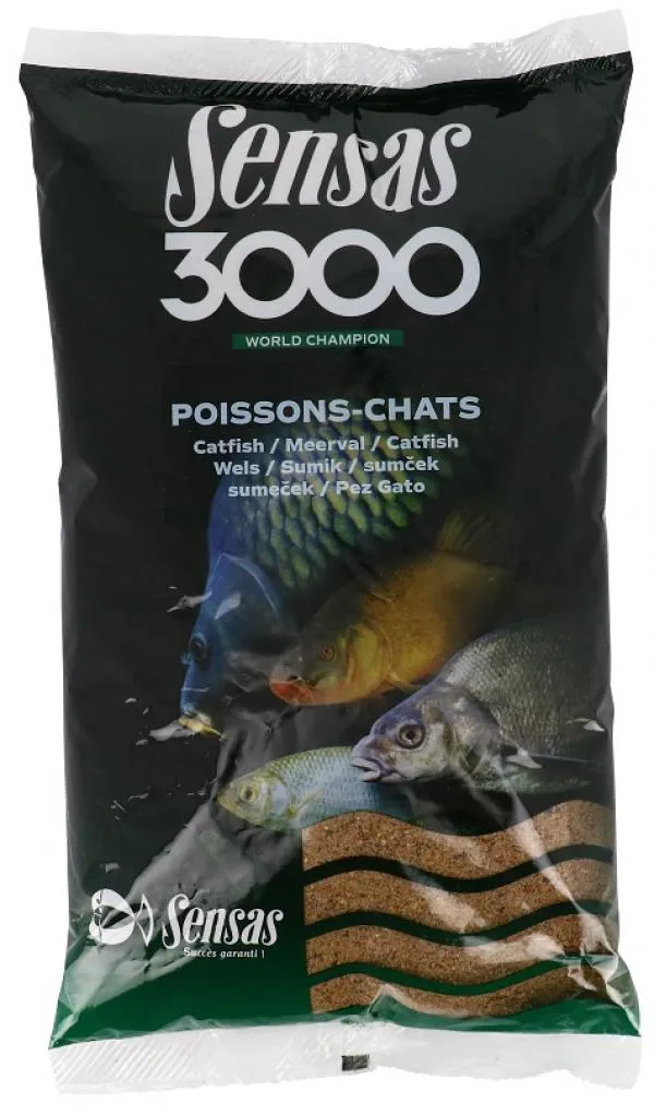 Sensas 3000 Poisson Chat (harcsa) 1kg etetőanyag 