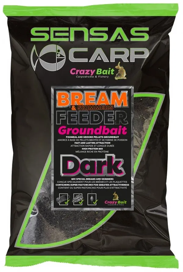 Sensas UK Big Bag Bream Feeder Dark 2kg etetőanyag 