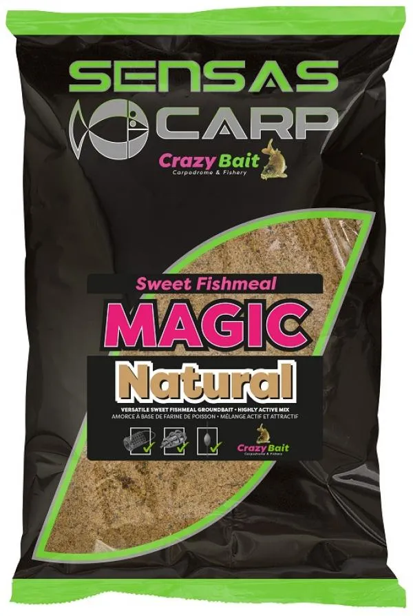 Sensas UK Big Bag Sweet Fishmeal Magic Natural 2kg etetőan...