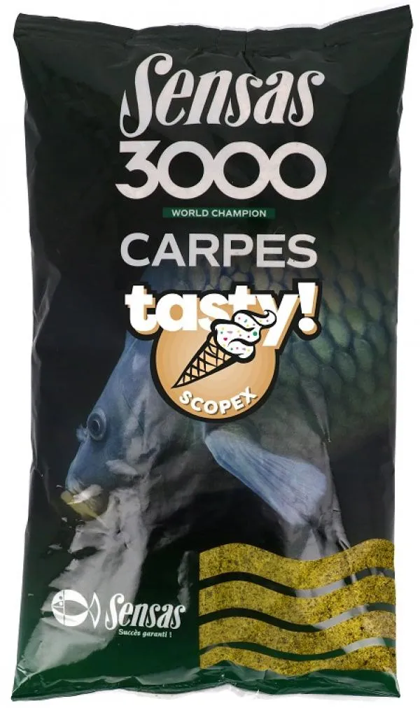 Sensas 3000 Carp Tasty Scopex (ponty Scopex) 1kg etetőanya...