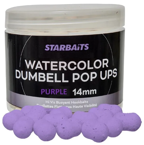 Dumbell Watercolor Pop Ups Purple 70g 14mm