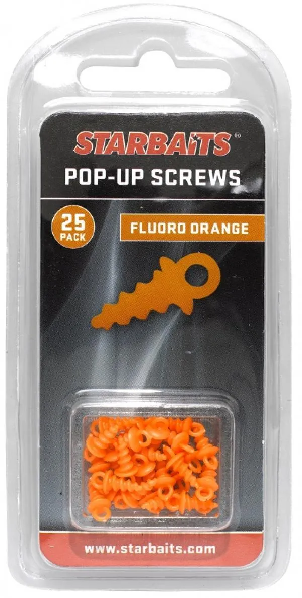 Pop Up Screws narancssárga (menetes bojli rogzítő) 25db