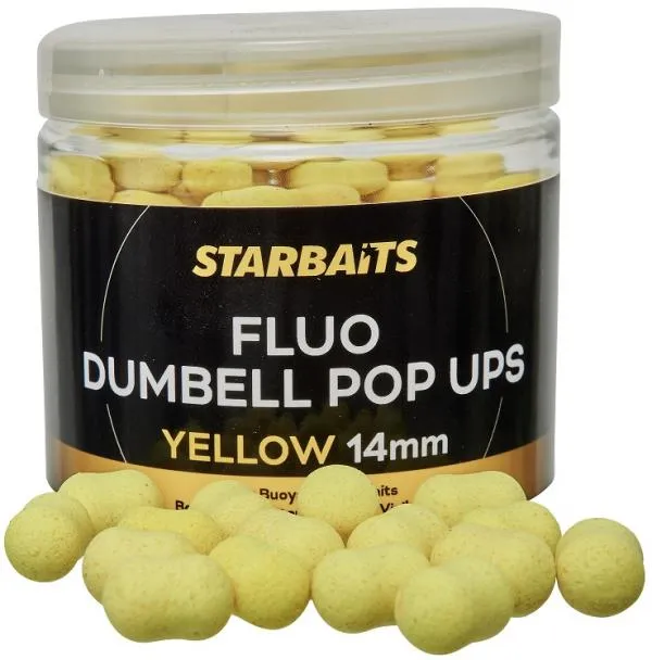 STARBAITS Dumbell Yellow 14mm 70g Fluo PopUp