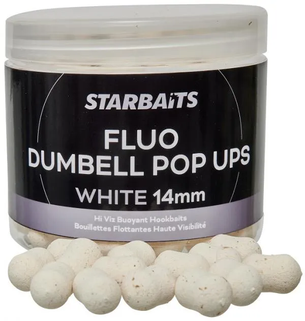 STARBAITS Dumbell White 14mm 70g Fluo PopUp