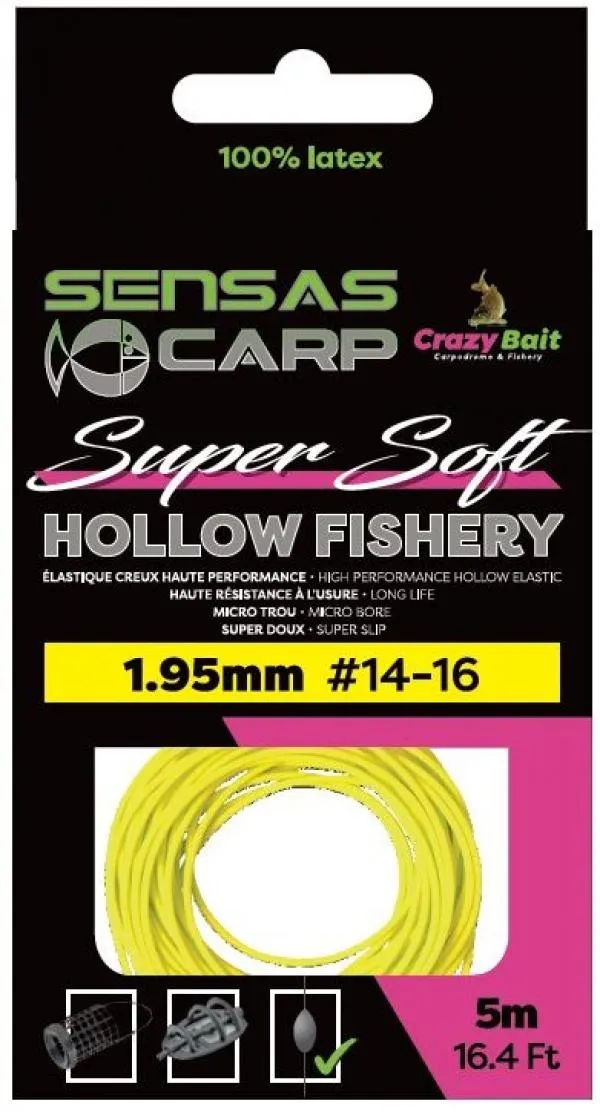 Rakósgumi Hollow Fishery Super Soft 5m 1,95mm