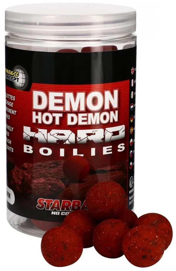 Starbaits Hot Demon Hard Boilies 20mm 200g horog bojli