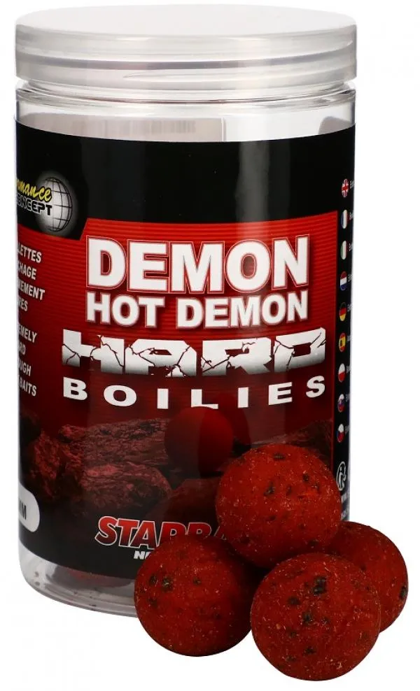 Starbaits Hot Demon Hard Boilies 24mm 200g horog bojli
