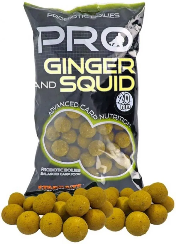 Boilies Pro Ginger Squid 14mm 800g