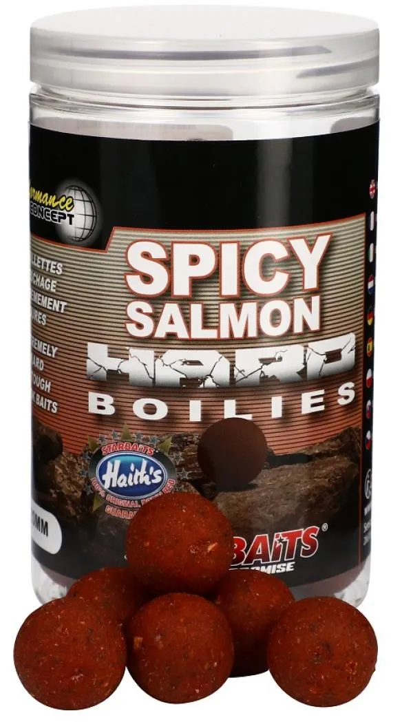 Starbaits Spicy Salmon Hard Boilies 20mm 200g horog bojli