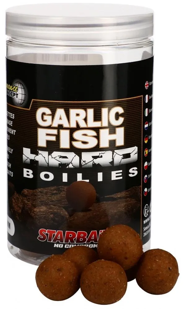 Starbaits Garlic Fish Hard Boilies 20mm 200g horog bojli