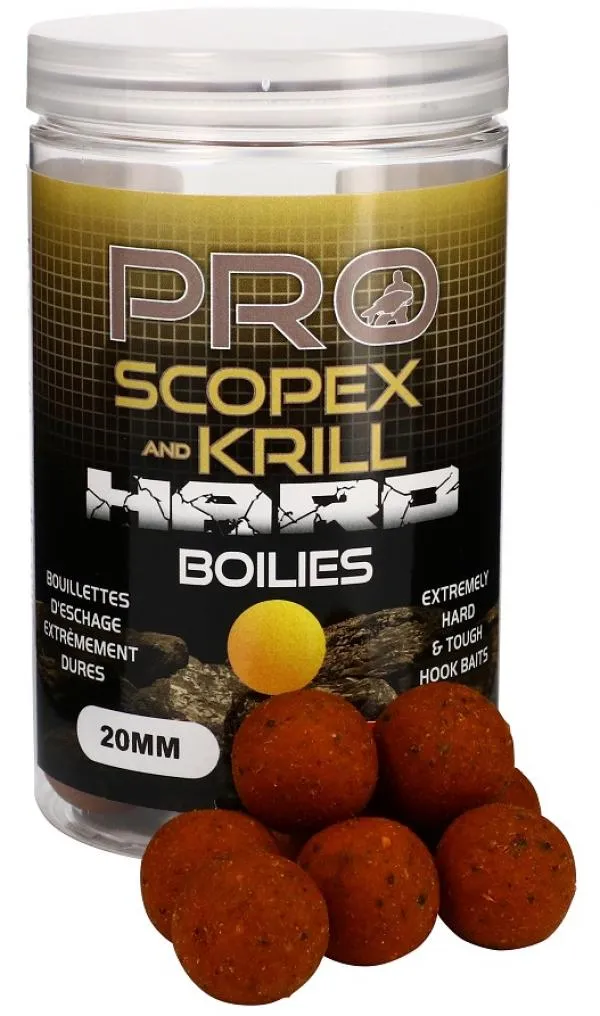 Starbaits Pro Scopex Krill Hard Boilies 20mm 200g horog bo...