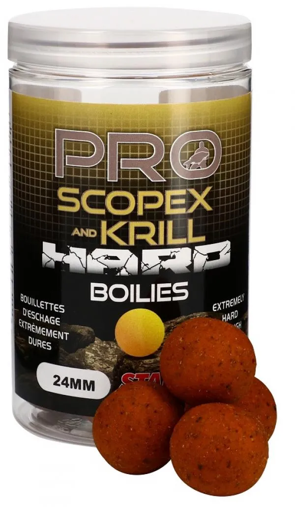 Starbaits Pro Scopex Krill Hard Boilies 24mm 200g horog bo...