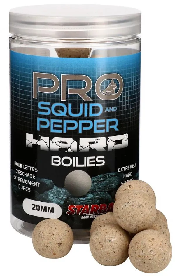 Starbaits Pro Squid & Pepper Hard Boilies 20mm 200g horog ...