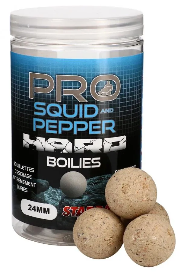 Starbaits Pro Squid & Pepper Hard Boilies 24mm 200g horog ...