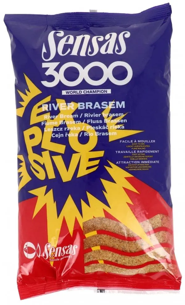 Sensas 3000 Explosive River Brasem (dévér) 1kg etetőanyag ...