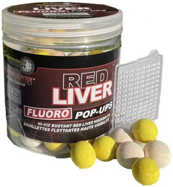 STARBAITS Red Liver 60g 10mm FLUO PopUp