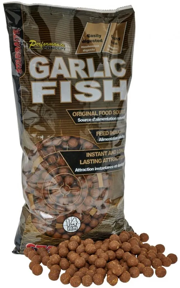 Starbaits Garlic Fish 2,5kg 14mm Etető Bojli