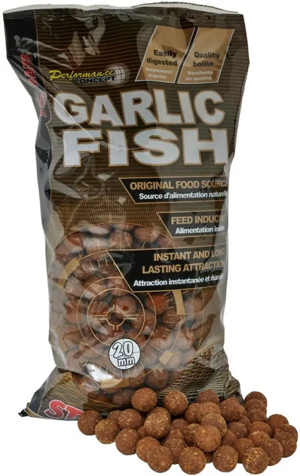 Starbaits Garlic Fish 2,5kg 20mm Etető Bojli