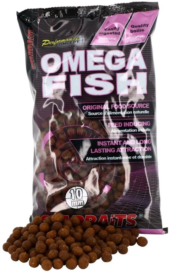 Starbaits Omega Fish 1kg 10mm Etető Bojli