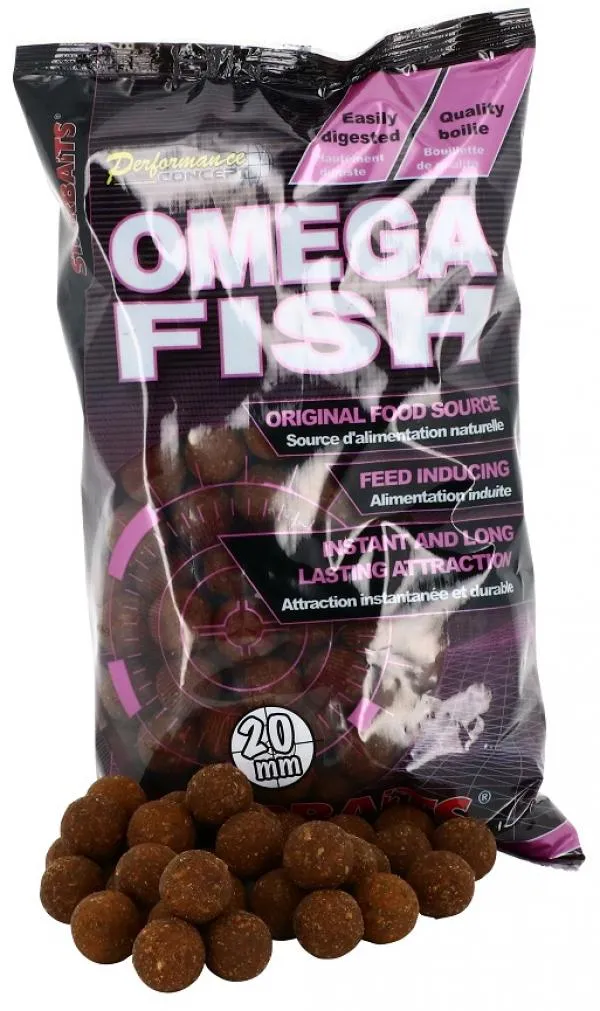 Starbaits Omega Fish 1kg 20mm Etető Bojli