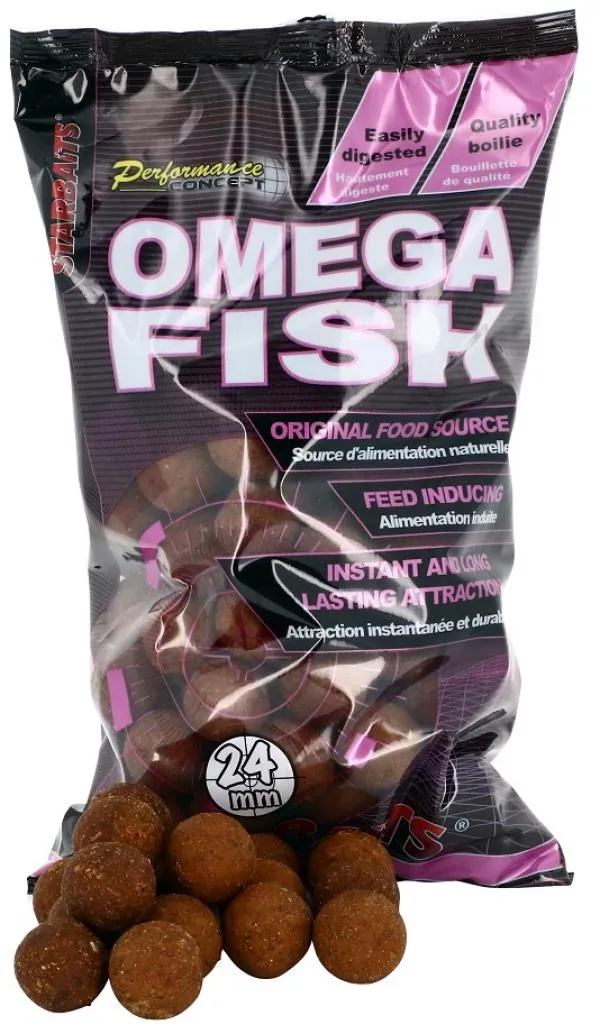 Starbaits Omega Fish 1kg 24mm Etető Bojli