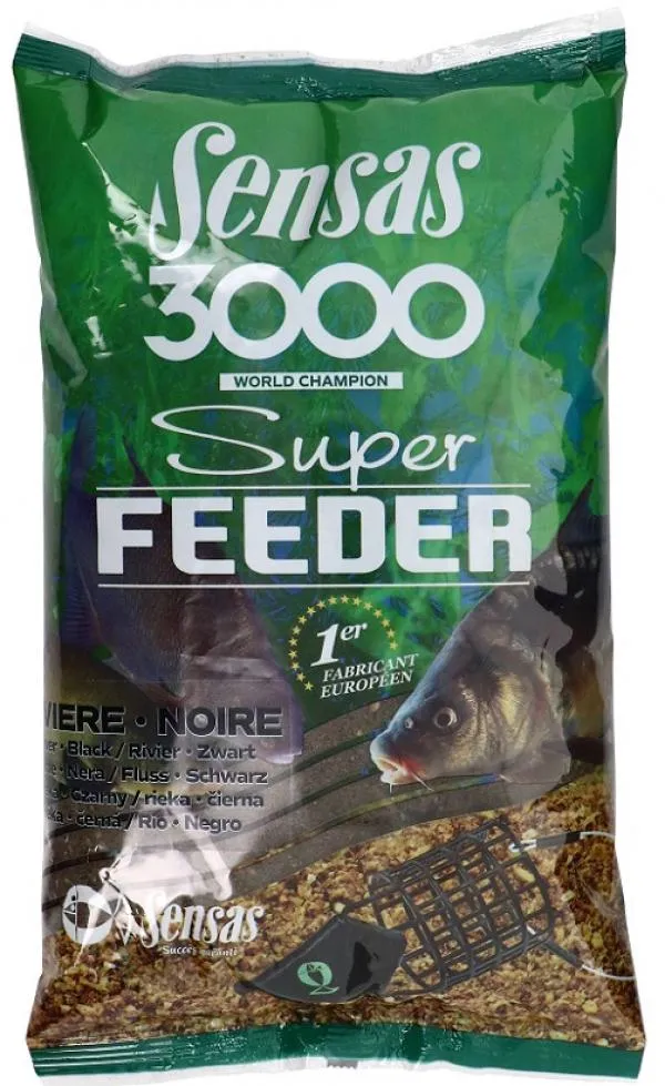 Sensas 3000 Super Feeder Folyóvíz Fekete 1kg etetőanyag ...