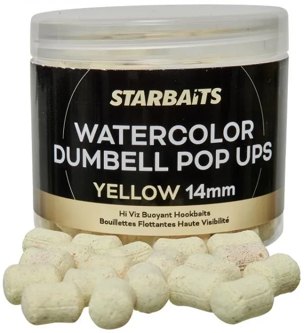 STARBAITS Dumbell Watercolor Yellow 14mm 70g PopUp