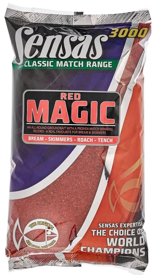 Sensas 3000 Magic Piros 1kg etetőanyag 
