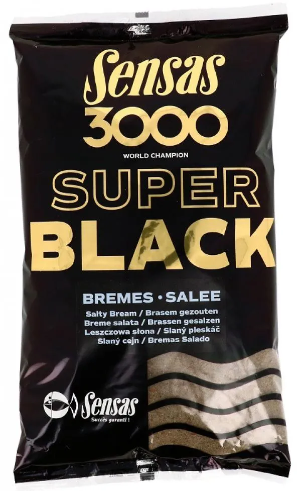 Sensas 3000 Dark Salty Bremes (dévér-fekete-sós) 1kg etető...