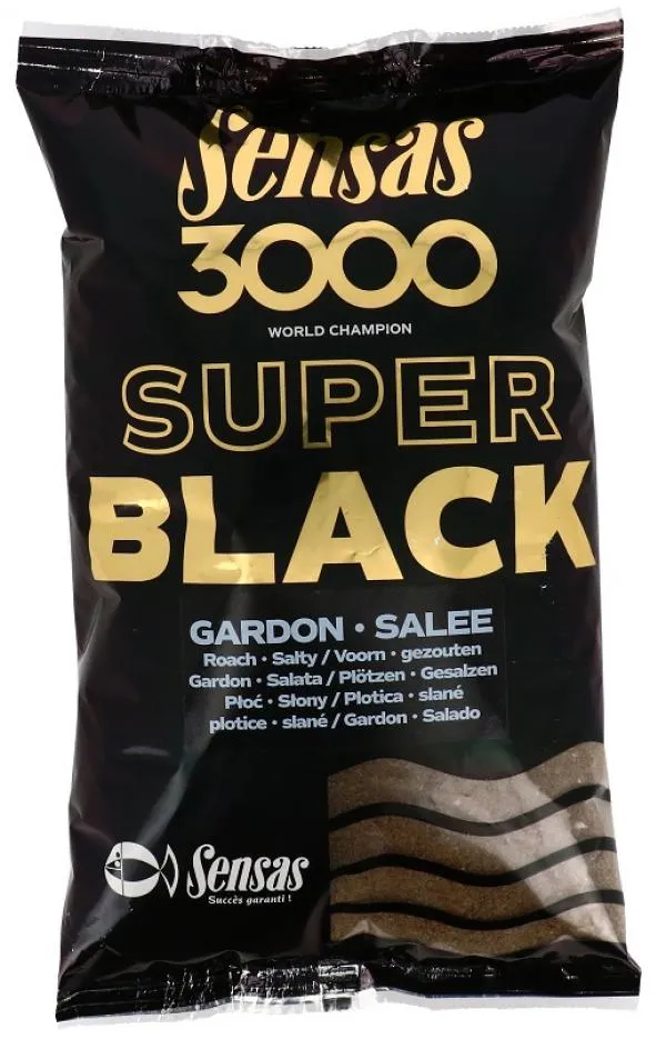 Sensas 3000 Dark Salty Gardons (koncér-fekete-sós) 1kg ete...