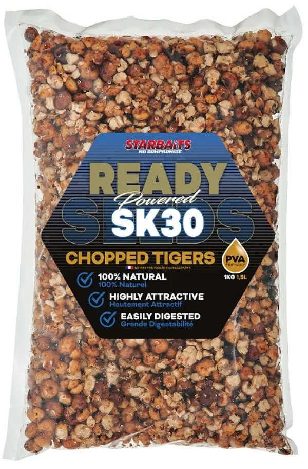Starbaits Ready Seeds SK30 Chopped Tiger 1kg tigrismogyoró...