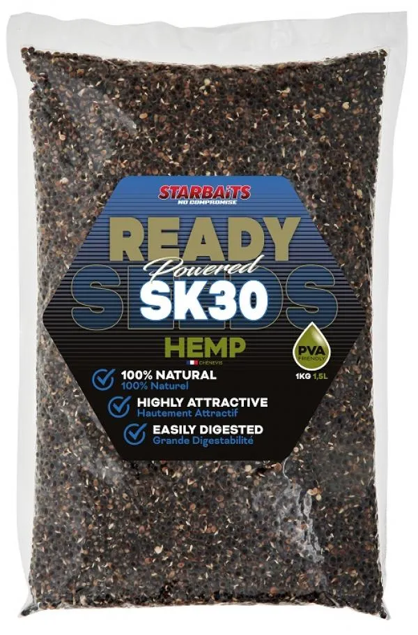 Starbaits Ready Seeds SK30 Hemp 1kg kender
