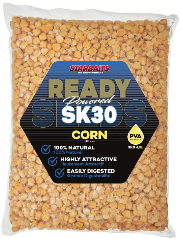 Starbaits Ready Seeds SK30 Corn 3kg kukorica