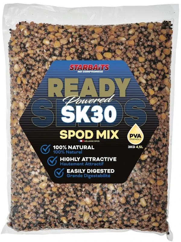 Starbaits Ready Seeds SK30 Spod Mix 3kg magmix