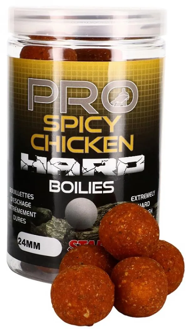 Starbaits Pro Spicy Chicken Hard Boilies 24mm 200g horog b...