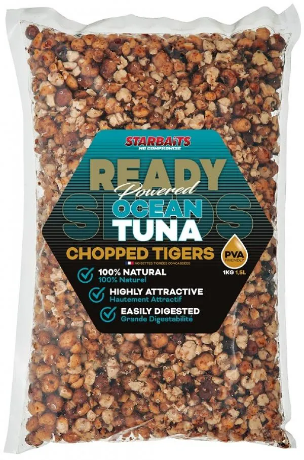 Starbaits Ready Seeds Ocean Tuna Chopped Tiger 1kg tigrism...