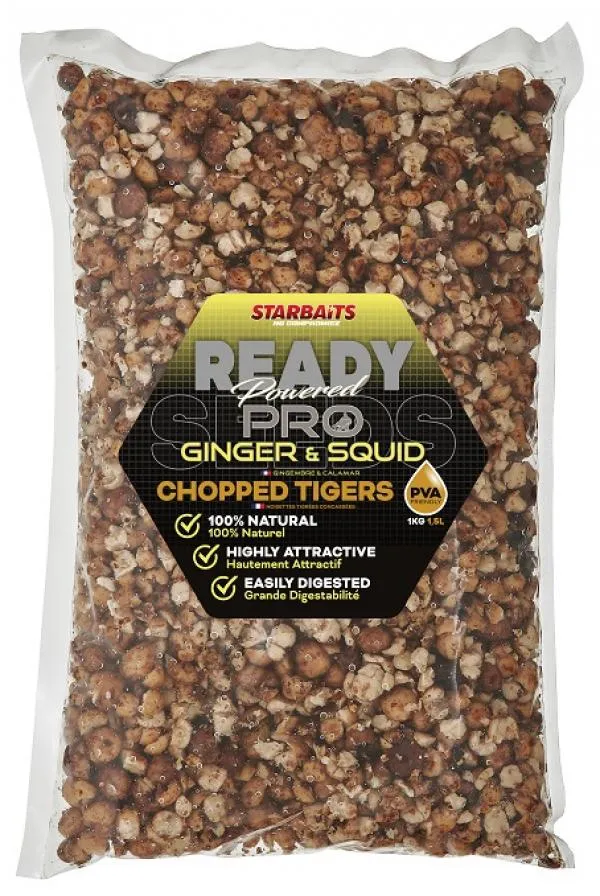 Tigrismogyoró zúzott Chopped Ready Seeds Pro Ginger Squid ...