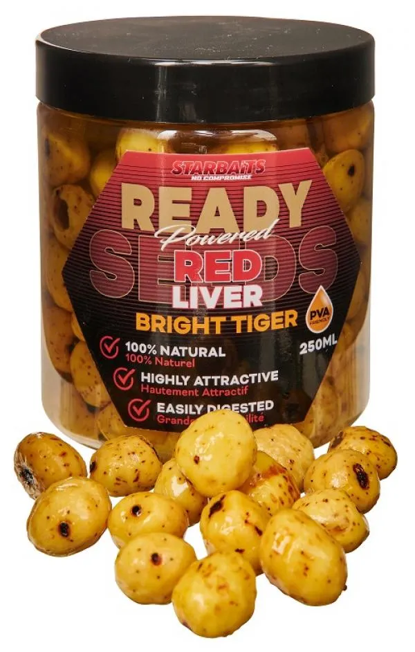 Starbaits Ready Seeds Red Liver 250ml tigrismogyoró