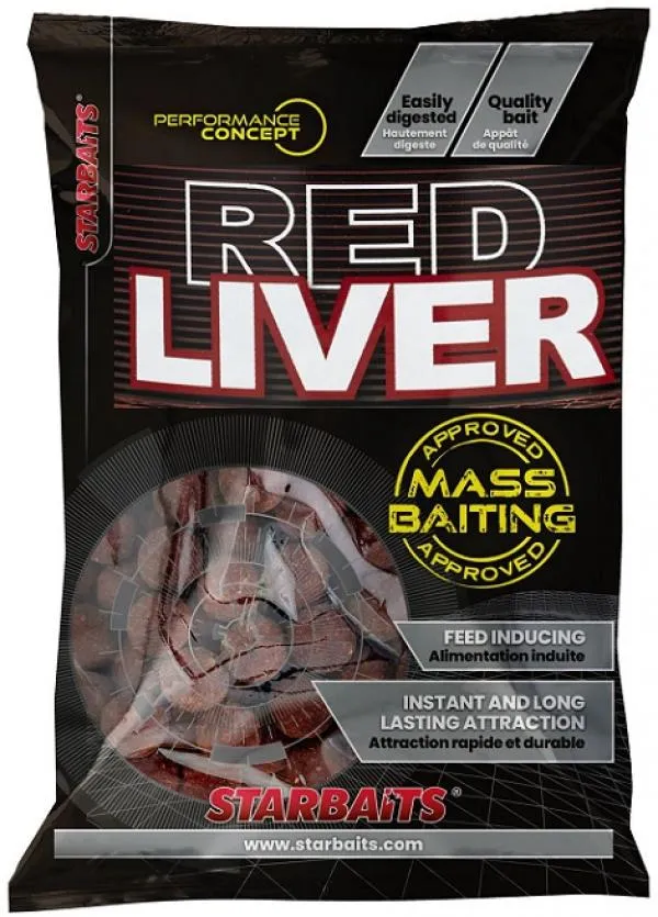 Mass Baiting Boilies Red Liver 14mm 3kg
