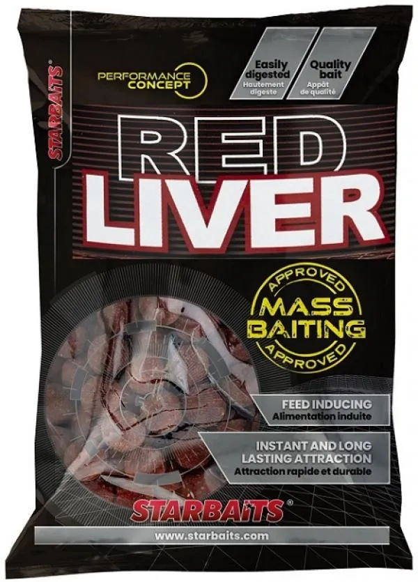 Mass Baiting Boilies Red Liver 20mm 3kg
