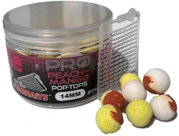 STARBAITS Pro Peach & Mango POP TOPS 60g Wafters