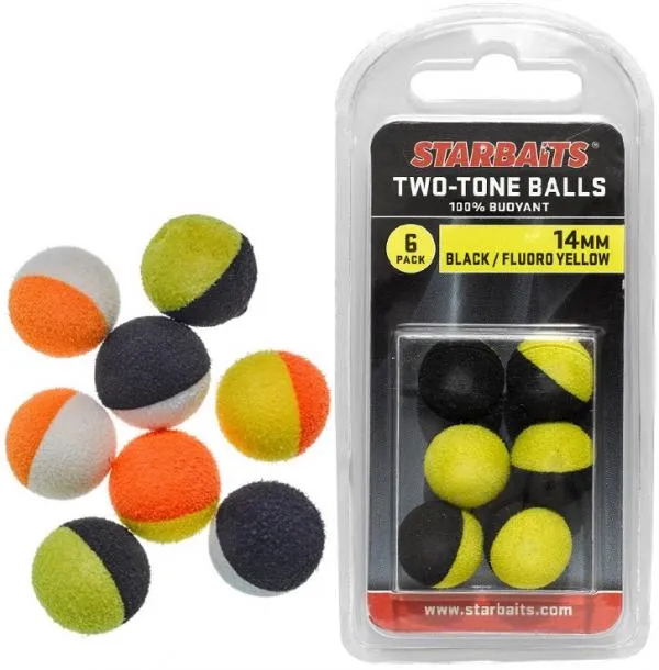Starbaits Two Tones Balls 14mm 6db lebegő golyó