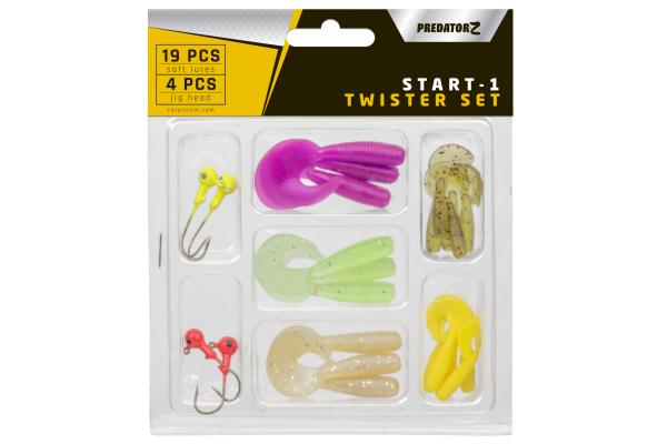 PZ Start-1 Twister szett, 0,5-1,7 g, népszerű színek, 19+4...