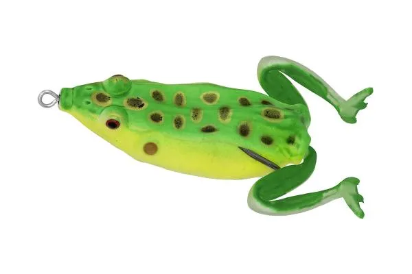 PZ Jumping Frog békautánzat, 6,5 cm, 15,5 g, zöld, sárga...