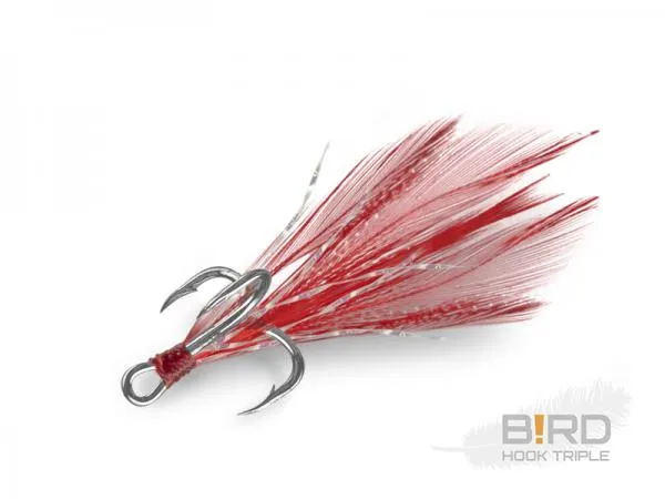 Delphin B!RD Hook TRIPLE / 3db-piros tollak #10