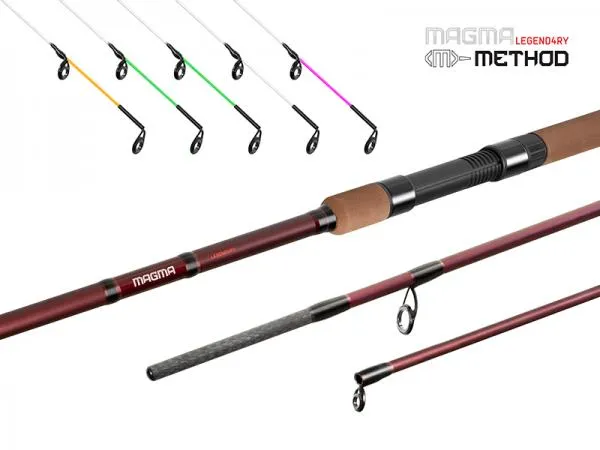 Delphin MAGMA LEGEND4RY Method-360cm/215g/3rész feeder, pi...