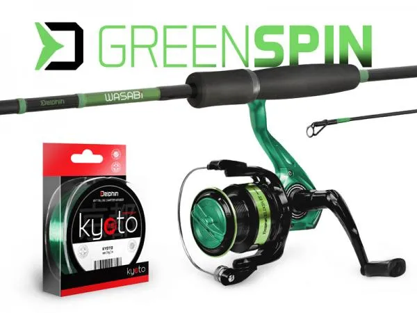 Delphin GreenSPIN Pergető szett-240cm/30g + 3T + 0,234mm