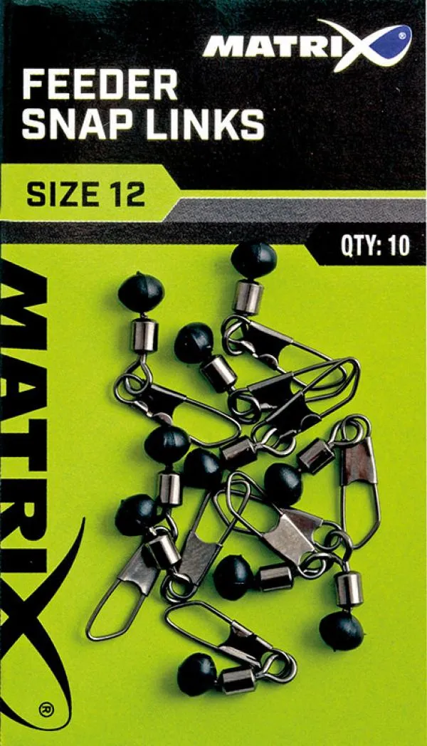 MATRIX Feeder Bead Snap Links Size 14 forgó kapoccsal